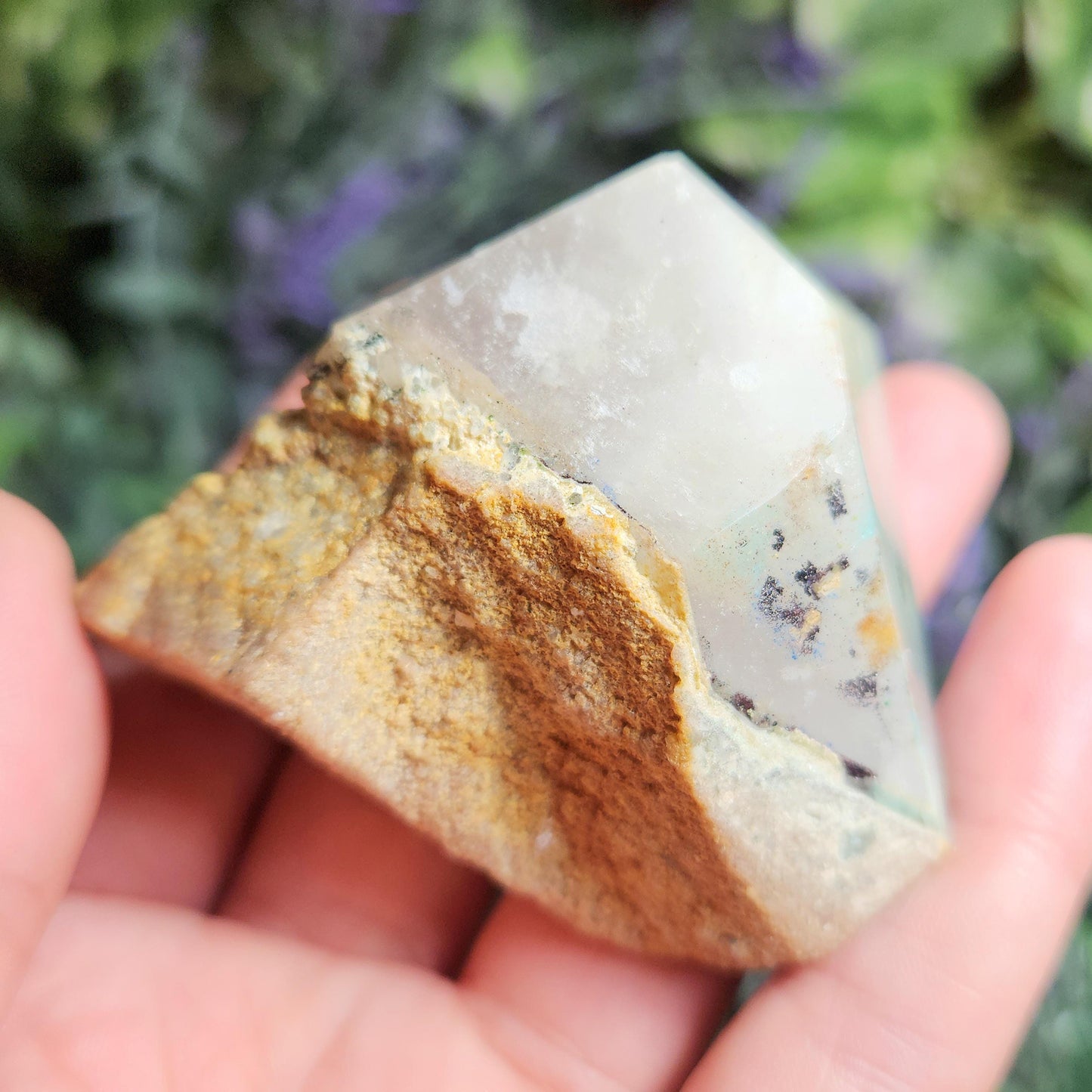 Ajoite Quartz Crystal