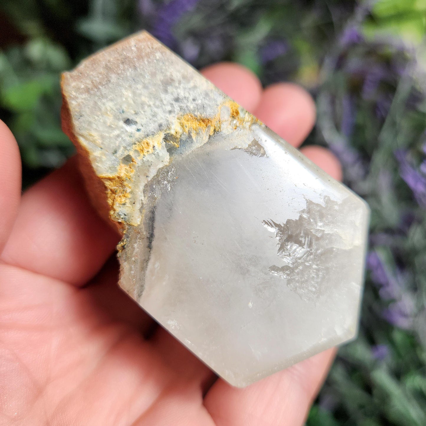 Ajoite Quartz Crystal