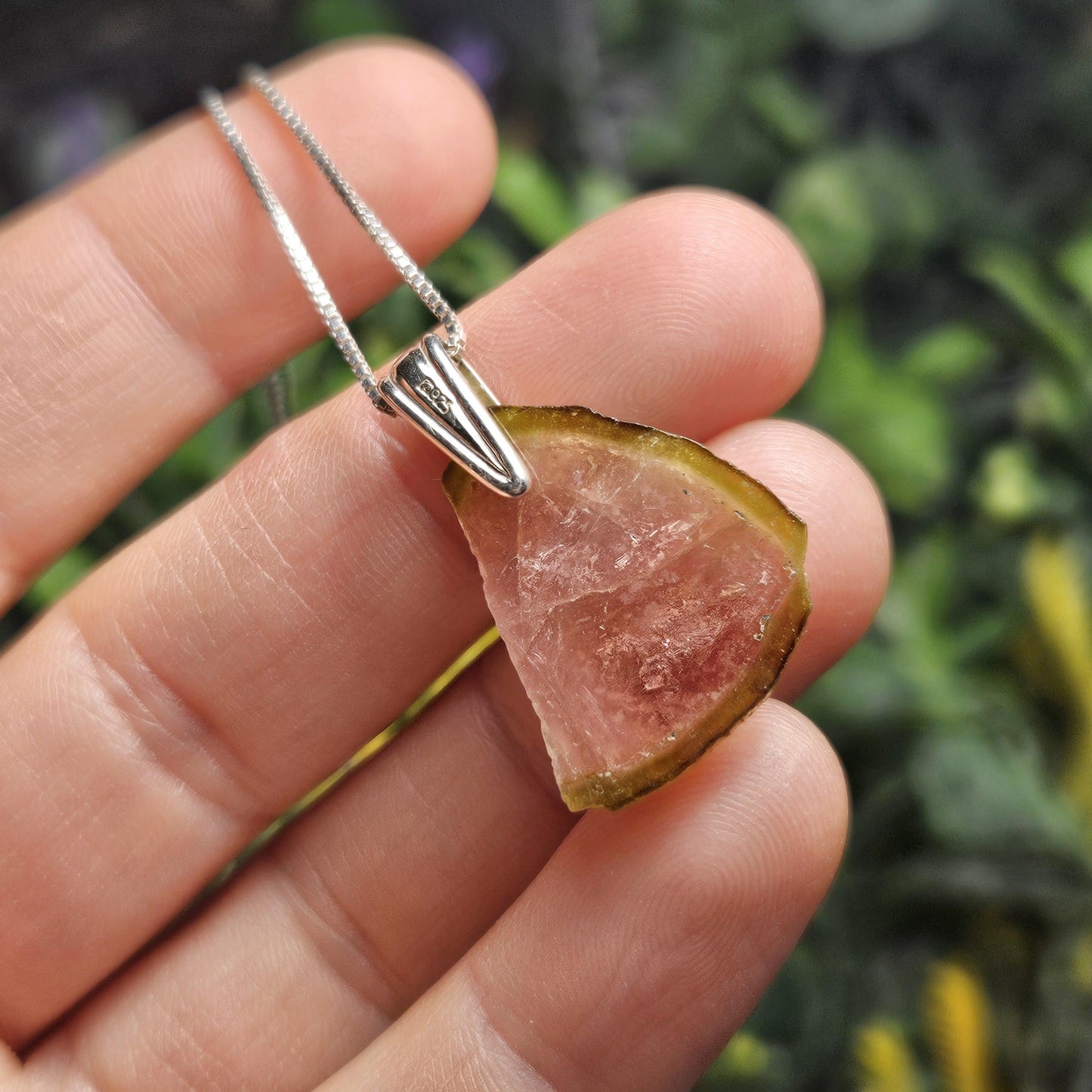 Watermelon Tourmaline Pendant