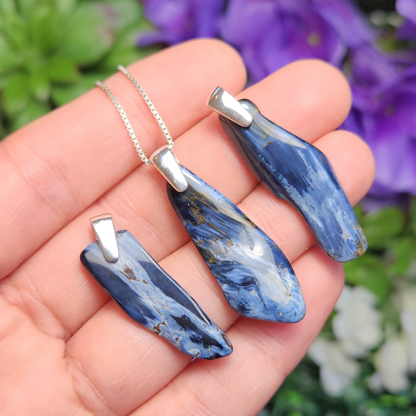 Blue Pietersite Pendant