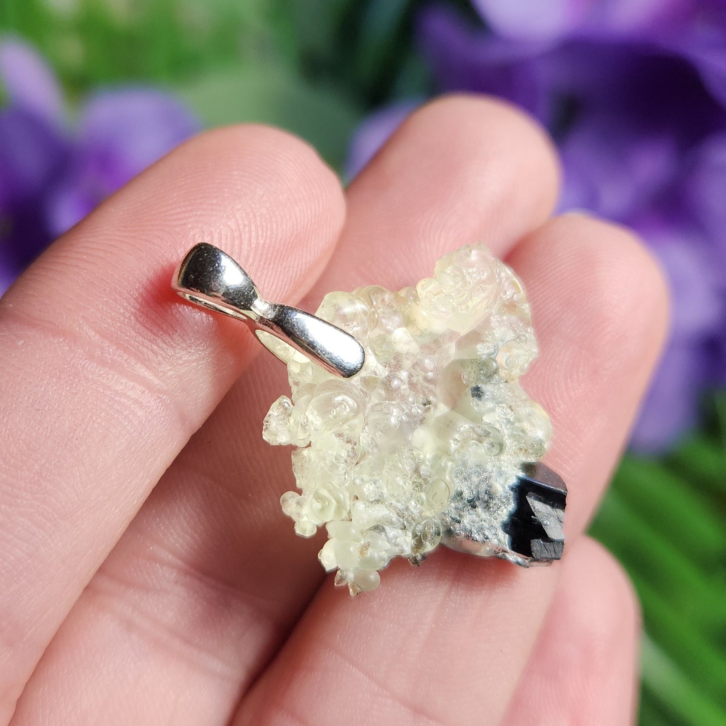 Hyalite Opal Pendant