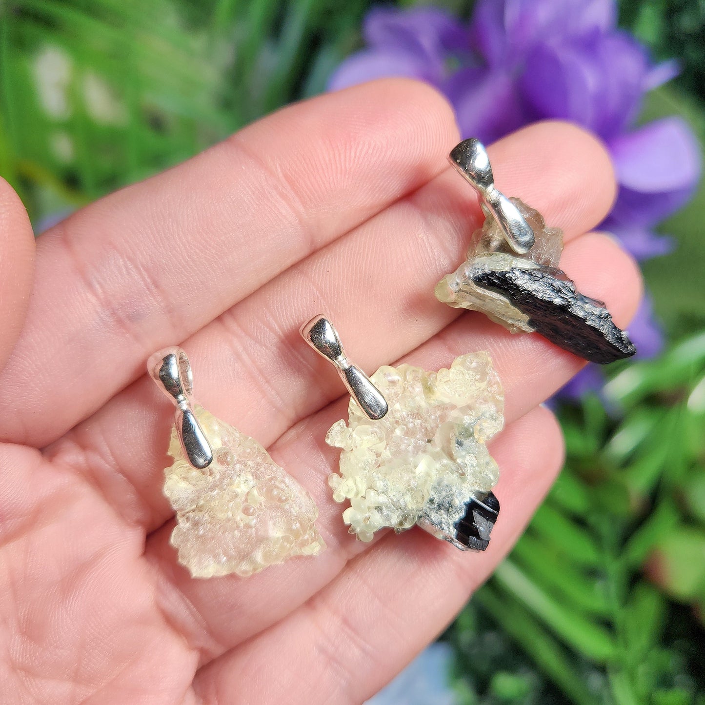 Hyalite Opal Pendant