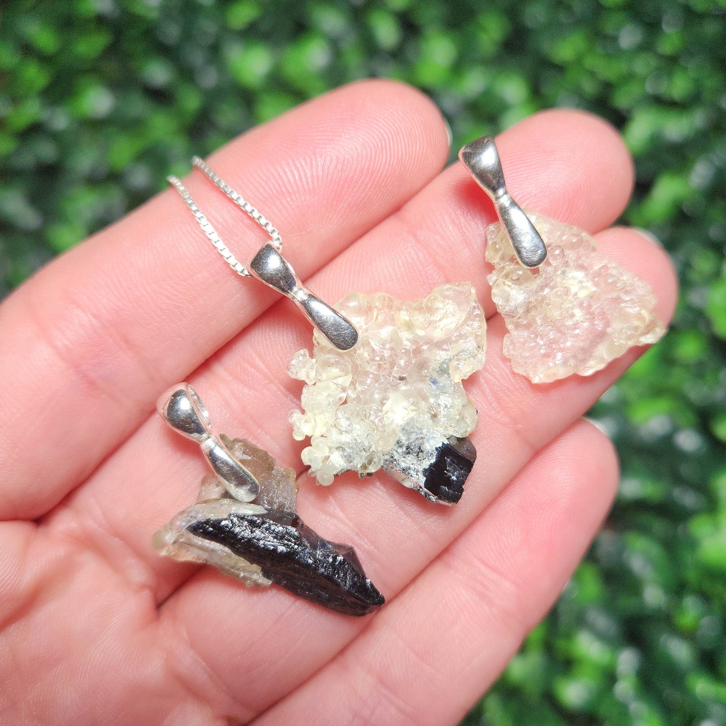 Hyalite Opal Pendant