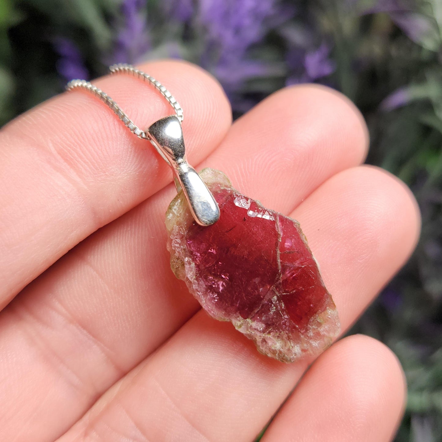 Watermelon Tourmaline Pendant