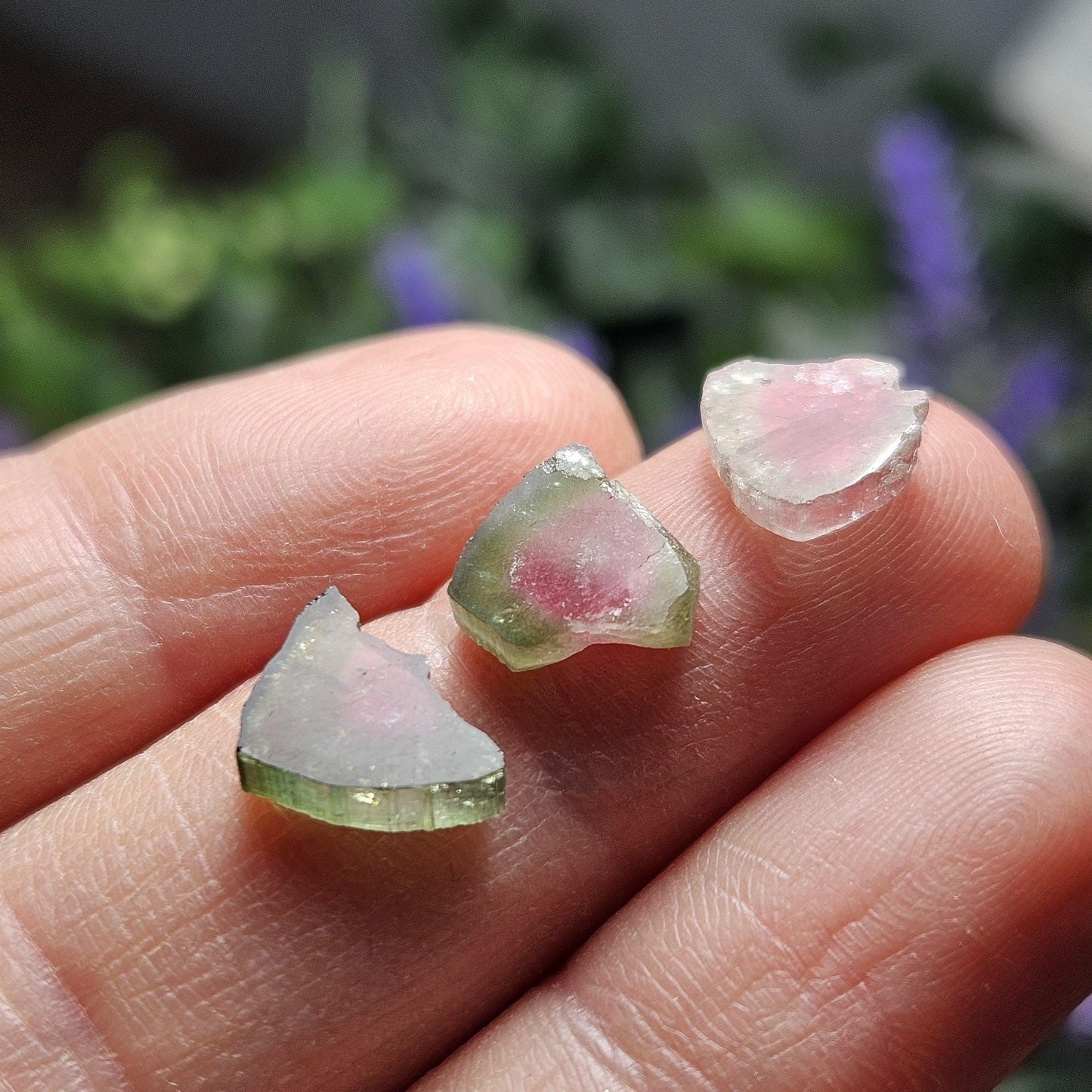 Watermelon Tourmaline Slice