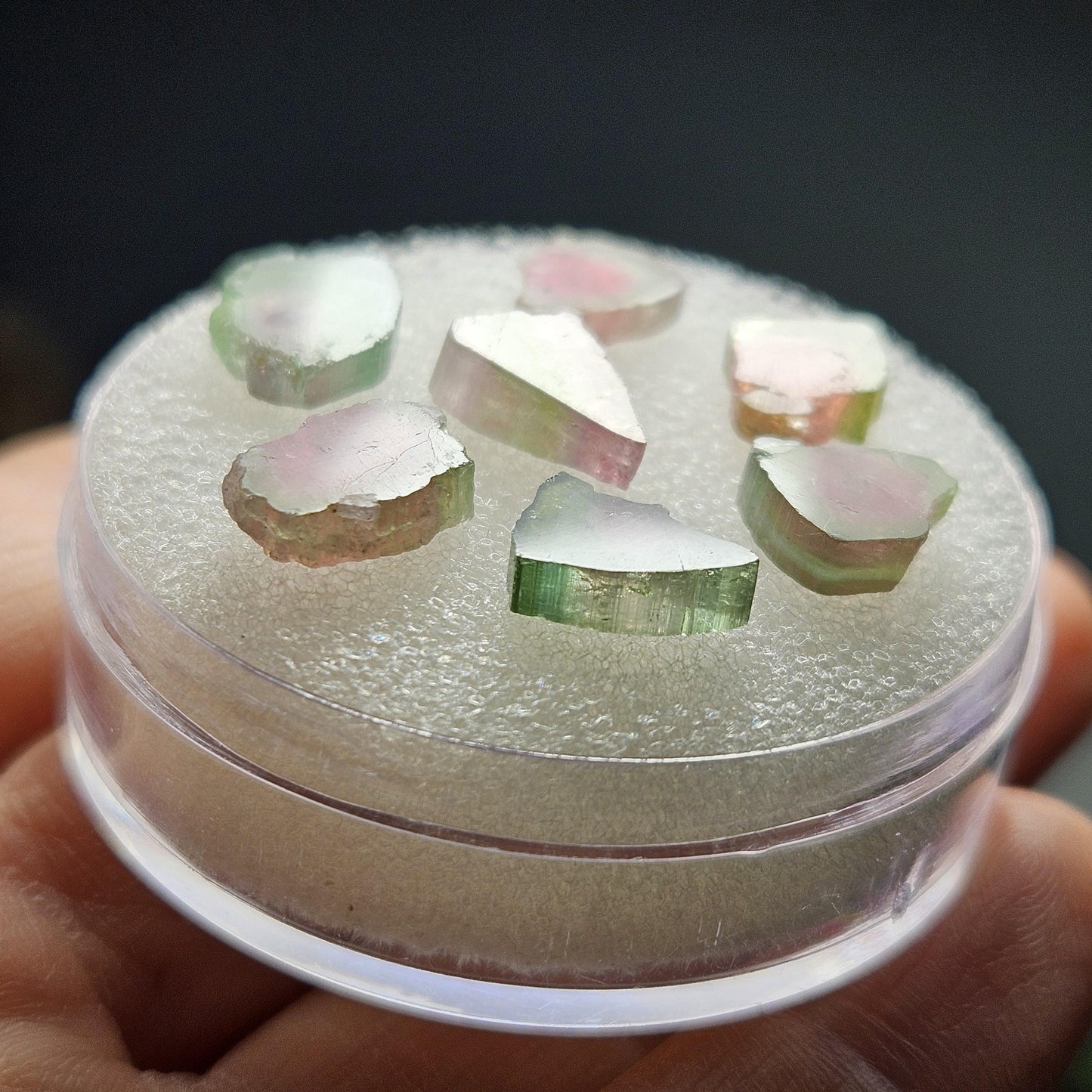 Watermelon Tourmaline Slice