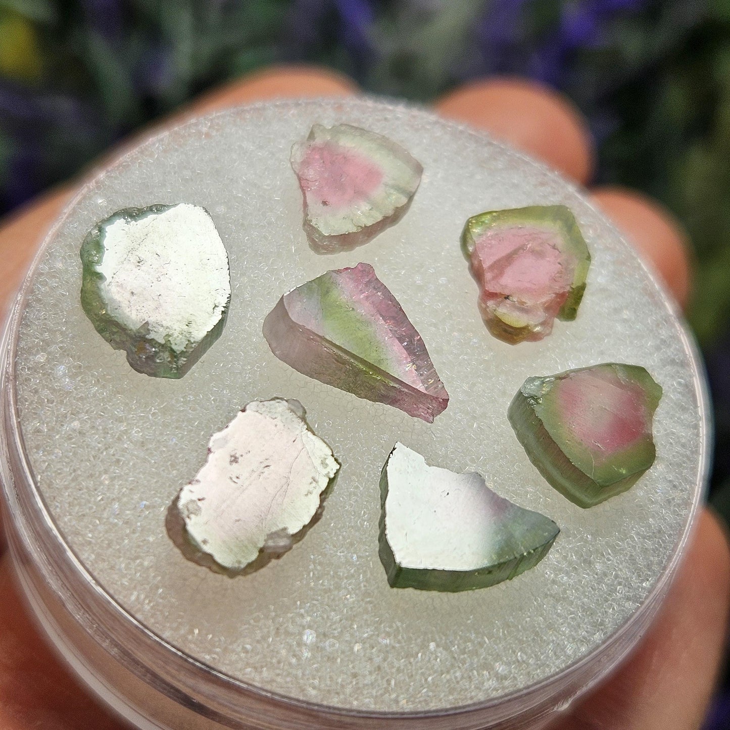 Watermelon Tourmaline Slice