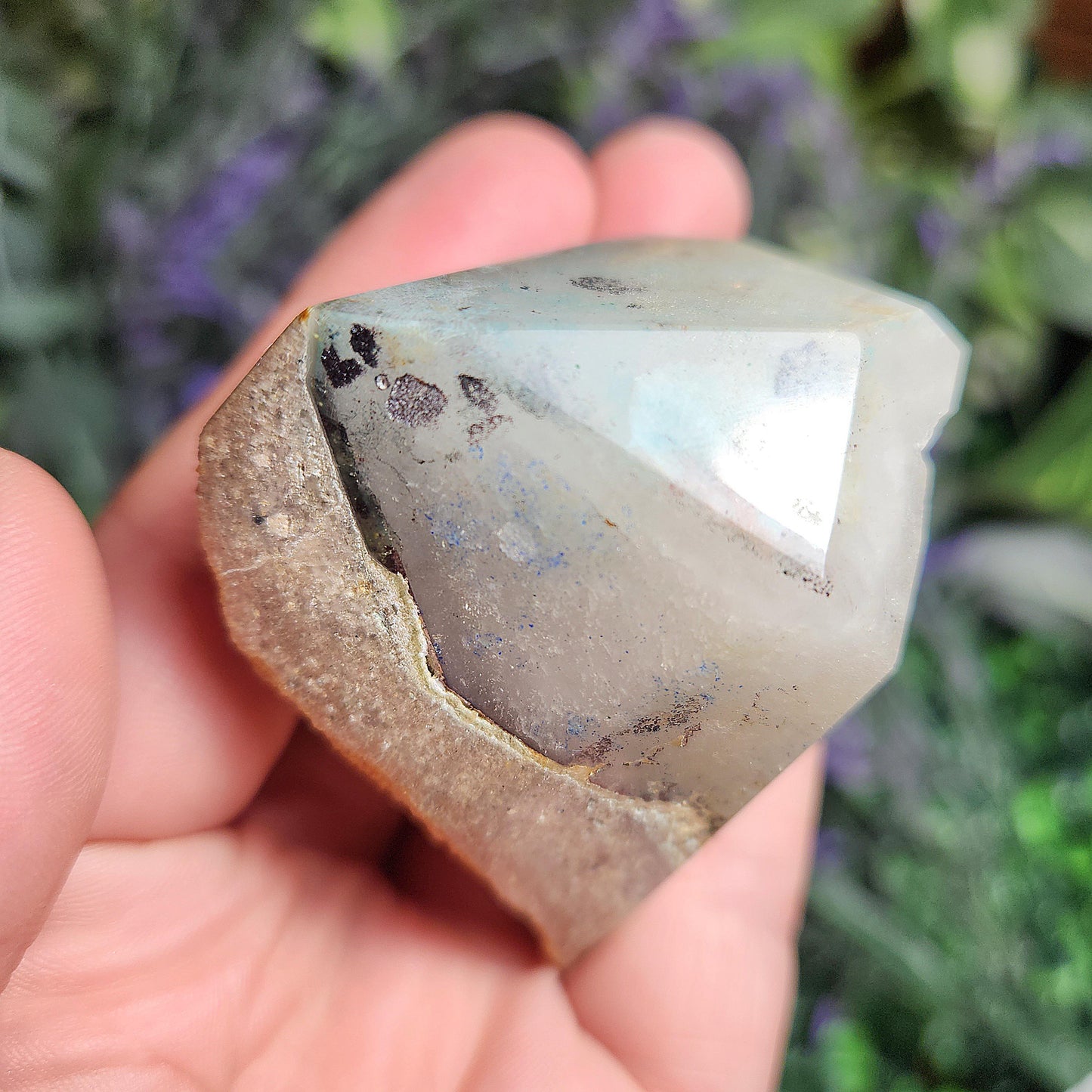 Ajoite Quartz Crystal