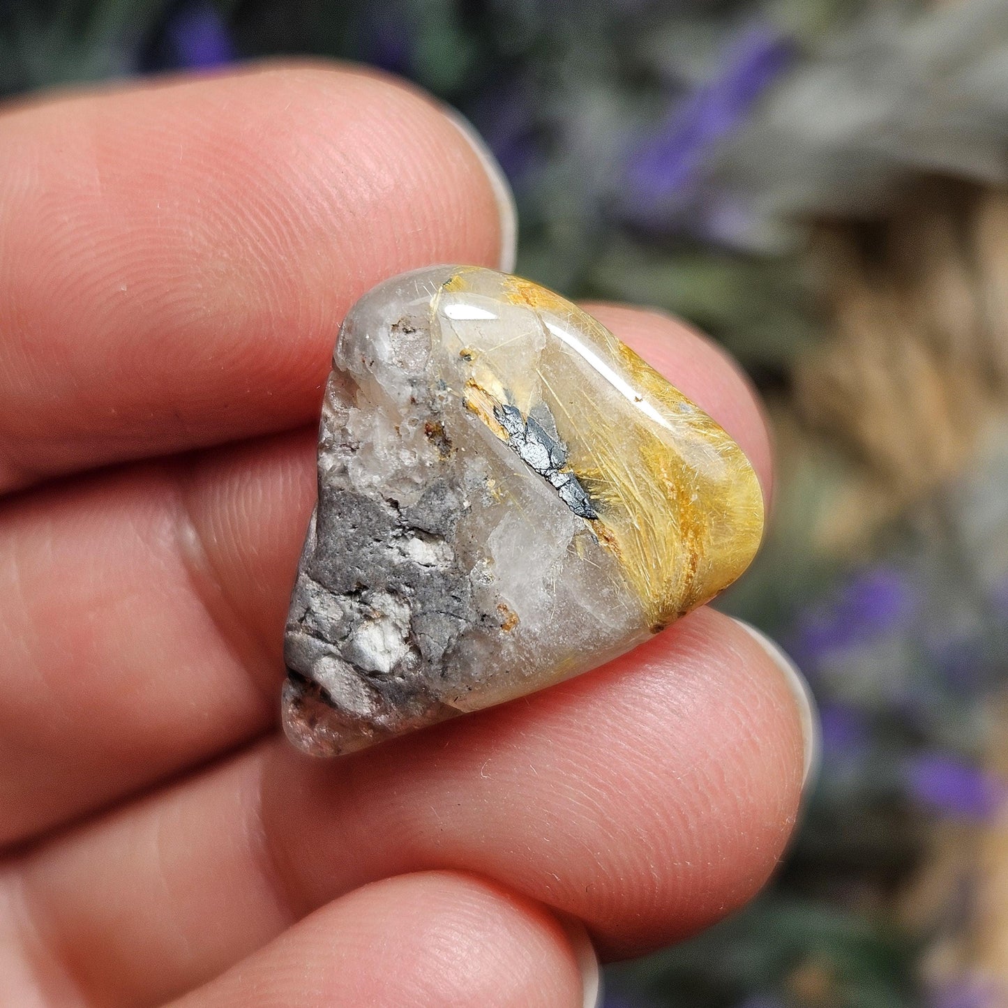 Hematite Rutile in Quartz