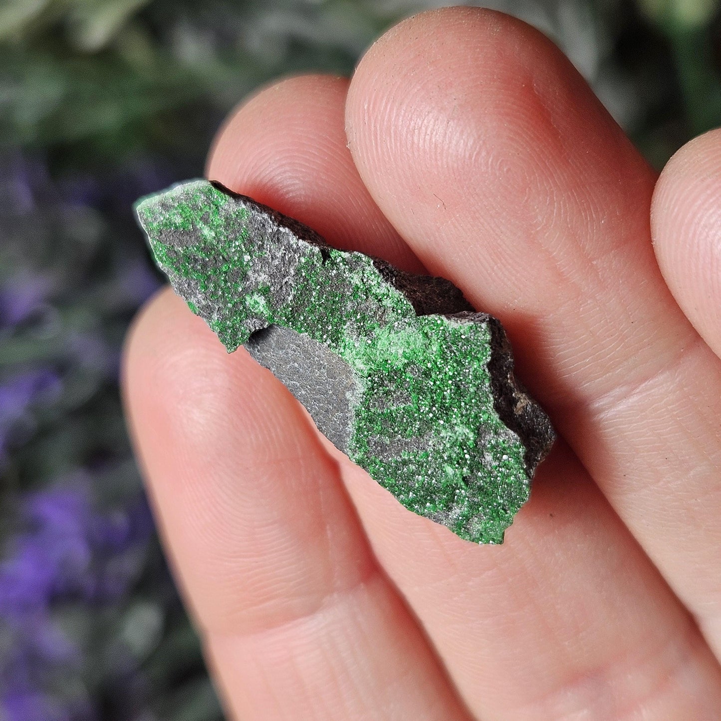 Uvarovite Druzy Garnet Crystal