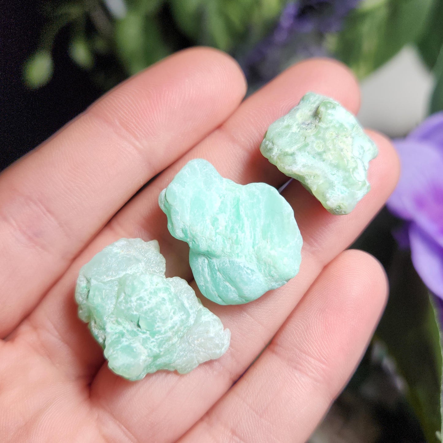 Raw Green Chrysoprase Crystal