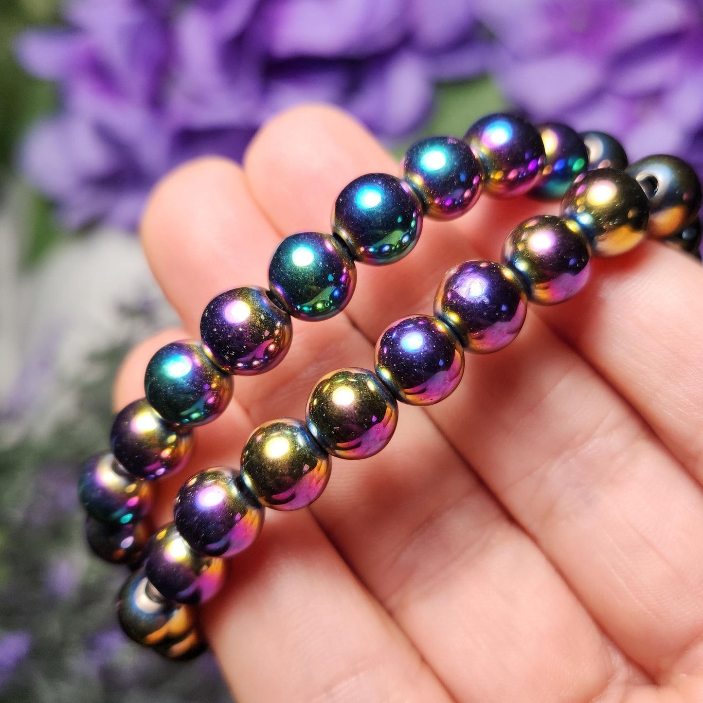 Rainbow Hematite Bracelet