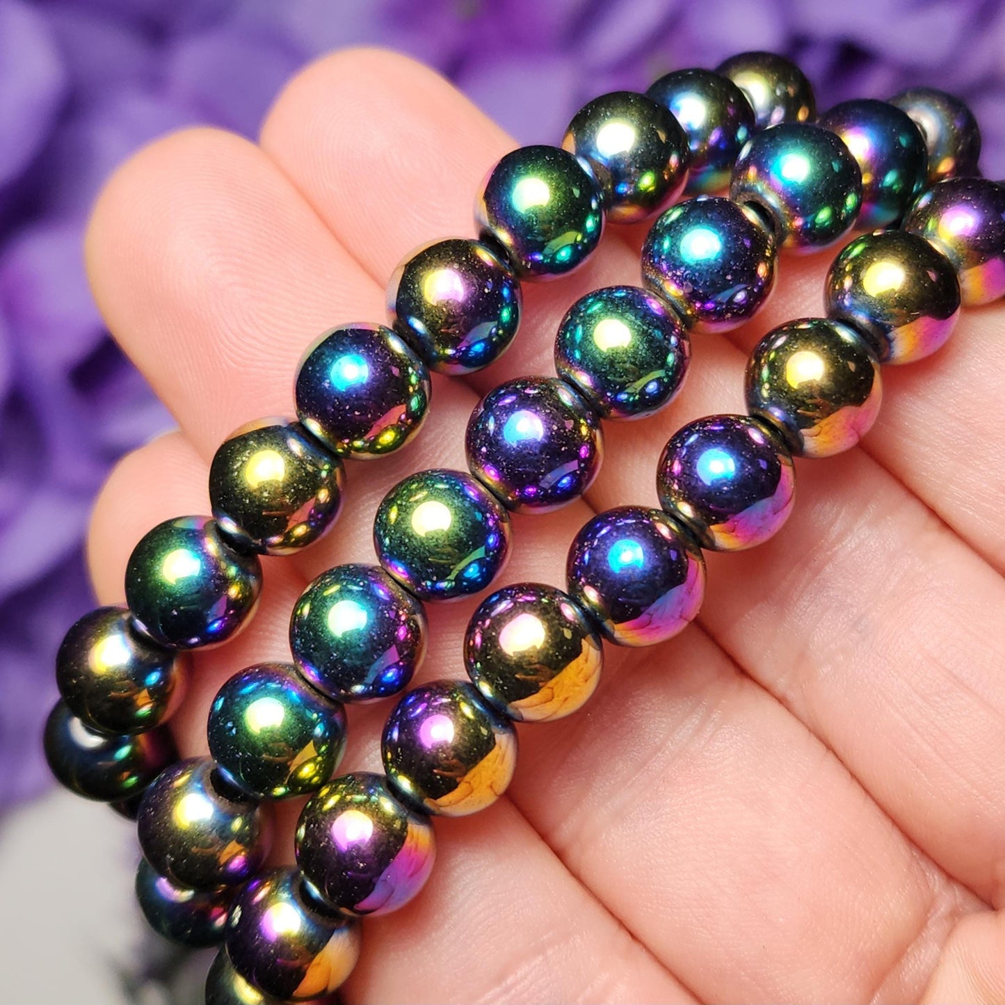 Rainbow Hematite Bracelet