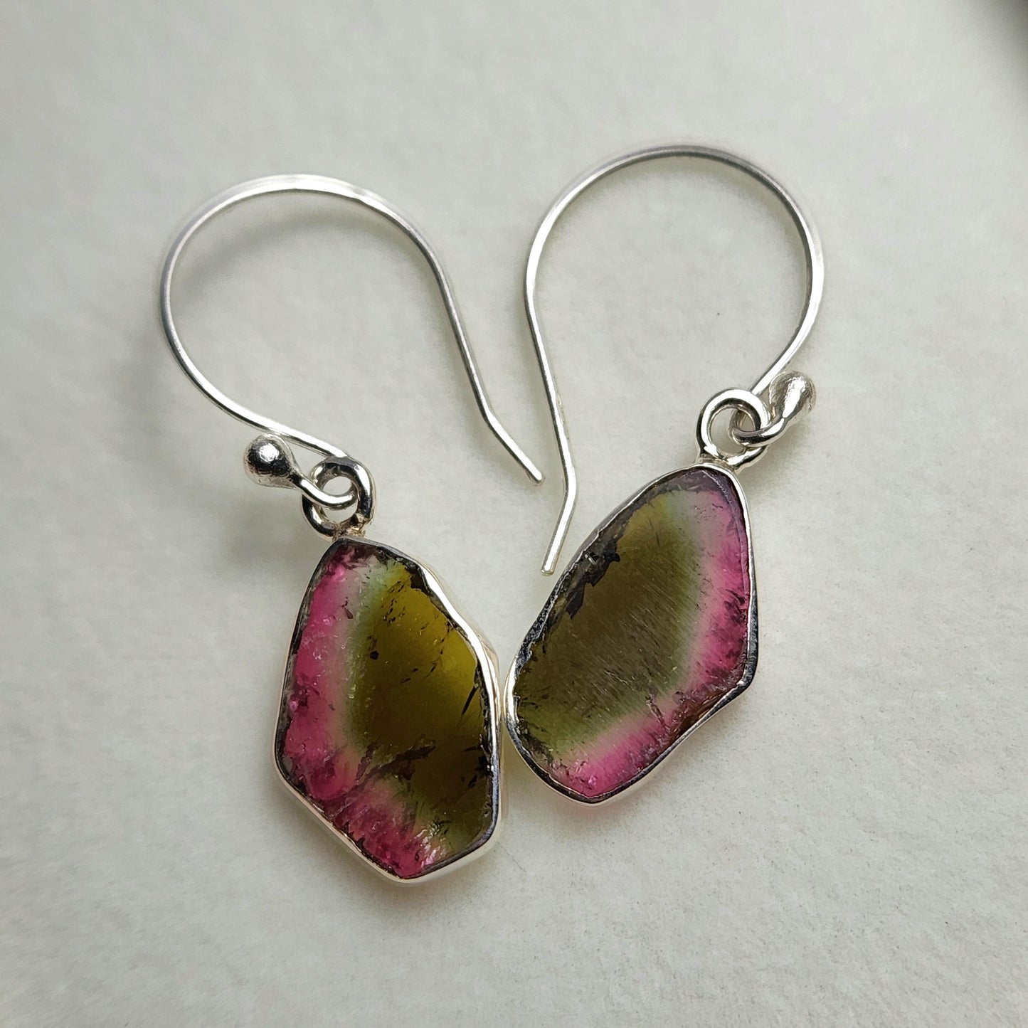 Watermelon Tourmaline Earrings