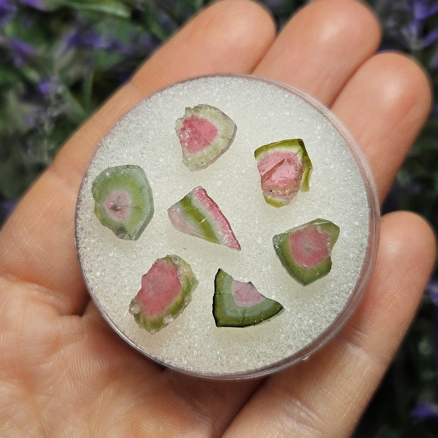 Watermelon Tourmaline Slice