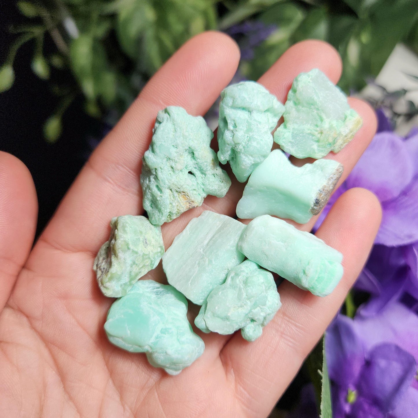 Raw Green Chrysoprase Crystal