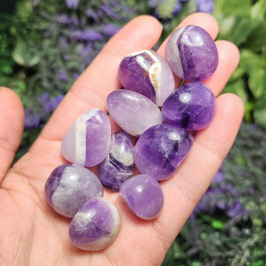 Tumbled Chevron Amethyst Crystal