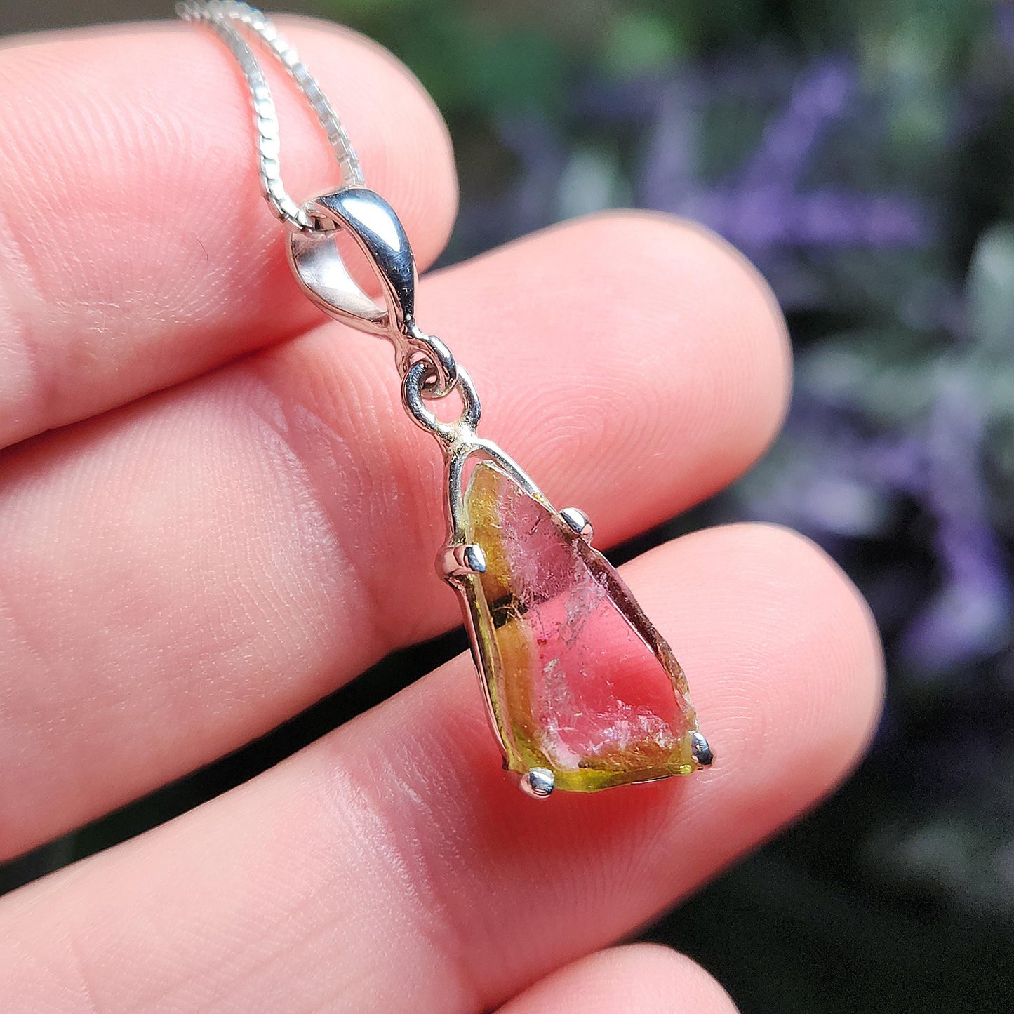 Watermelon Tourmaline Pendant