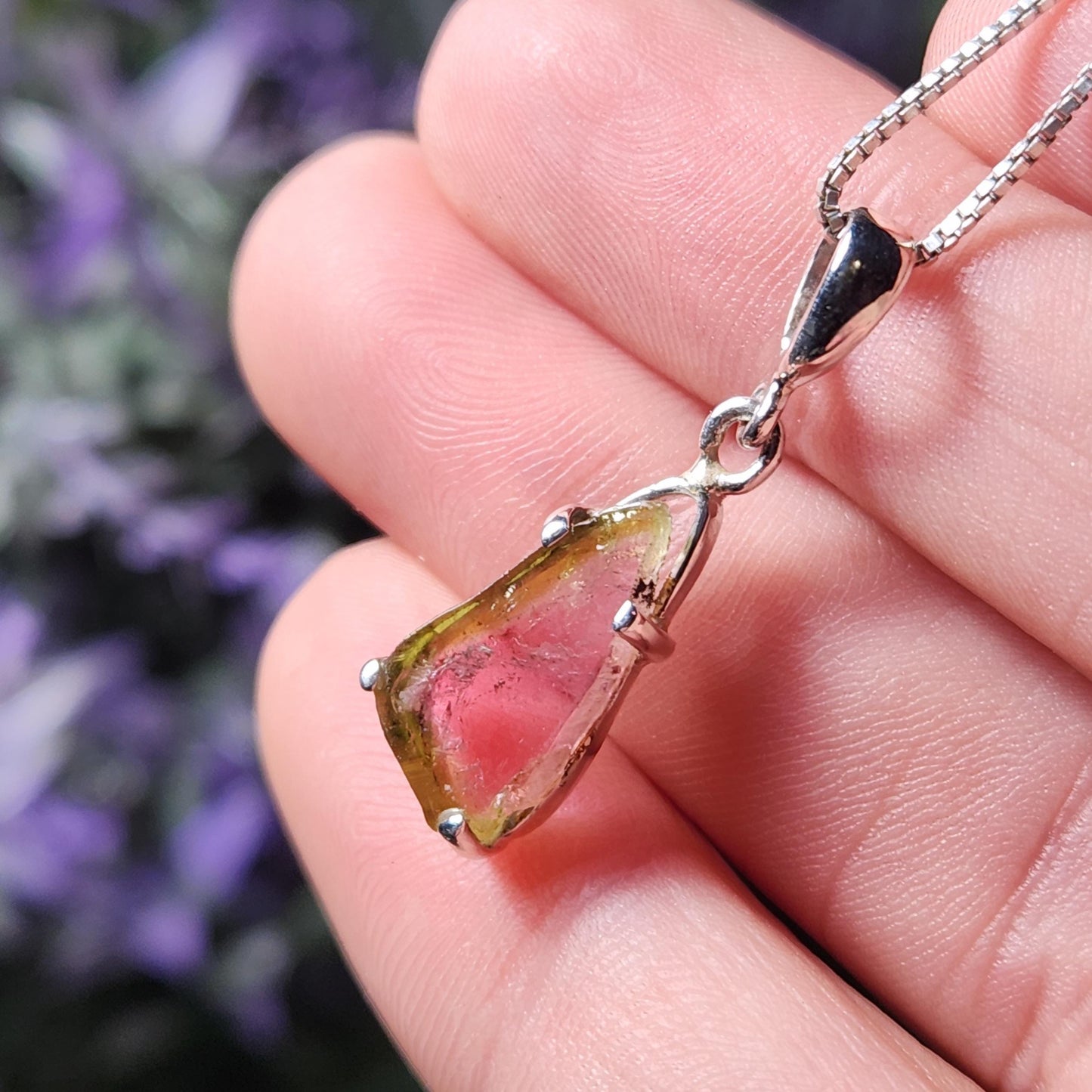 Watermelon Tourmaline Pendant