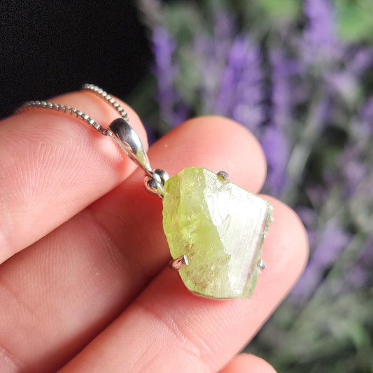 Terminated Peridot Pendant