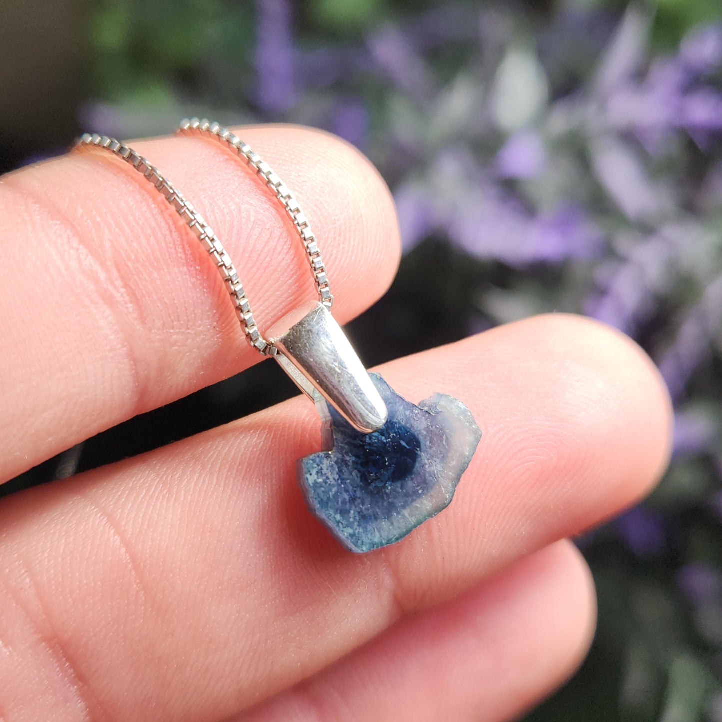 Blue Watermelon Tourmaline Pendant