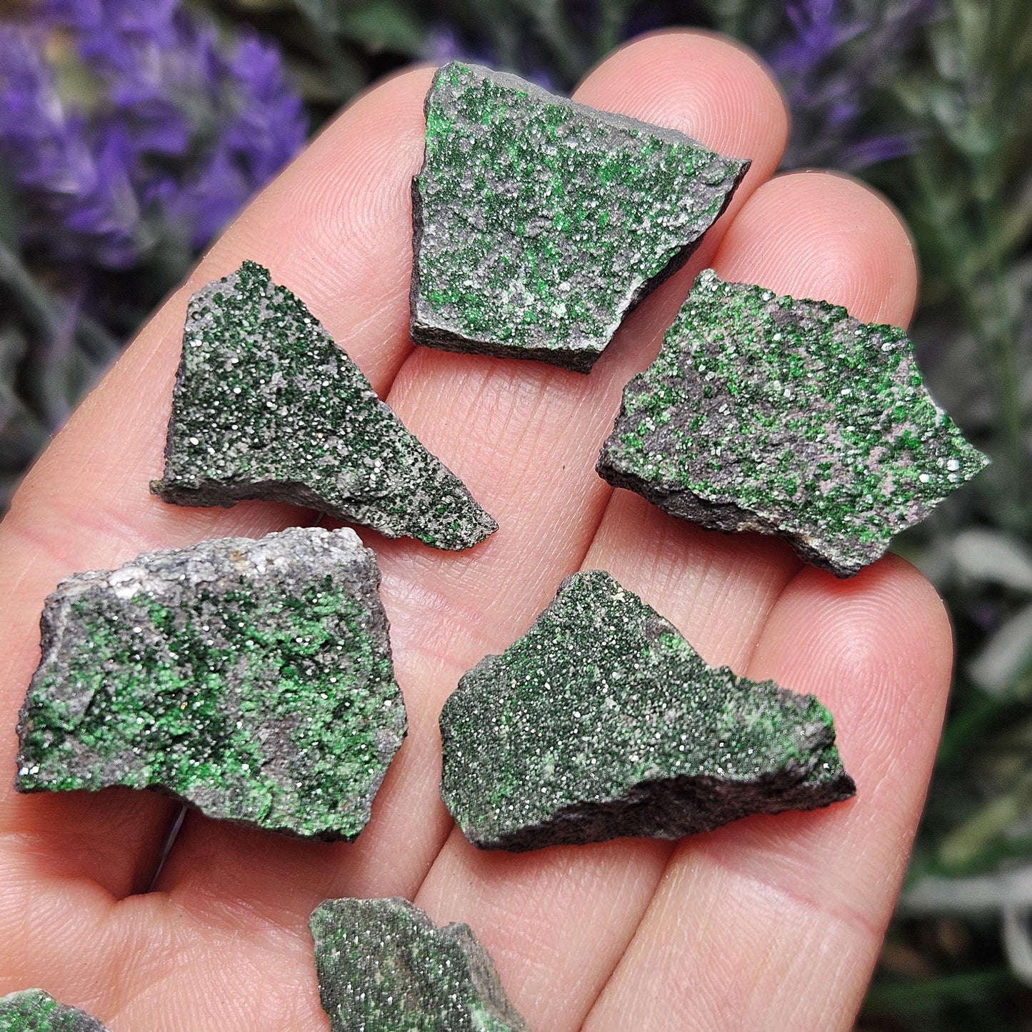 Uvarovite Druzy Garnet Crystal