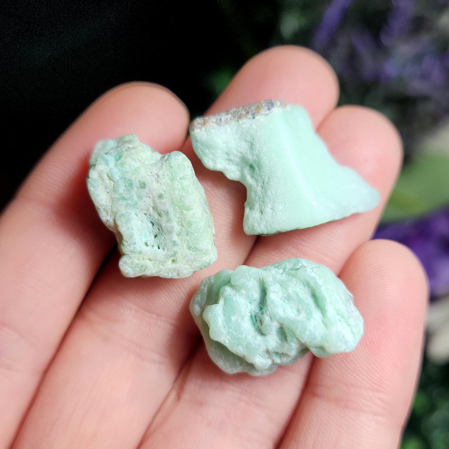 Raw Green Chrysoprase Crystal