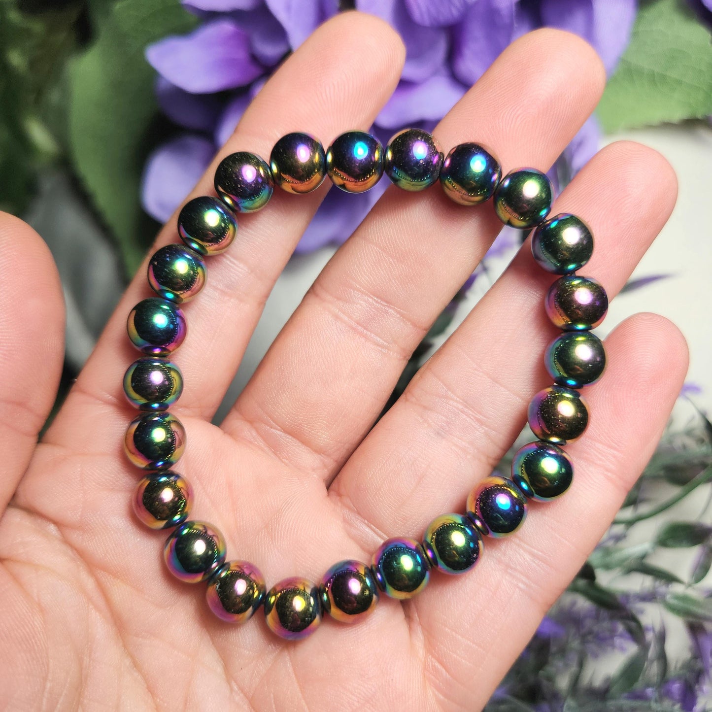 Rainbow Hematite Bracelet