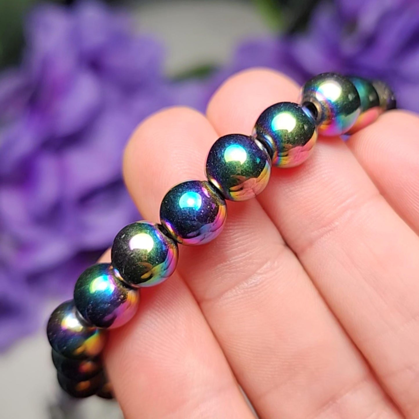 Rainbow Hematite Bracelet