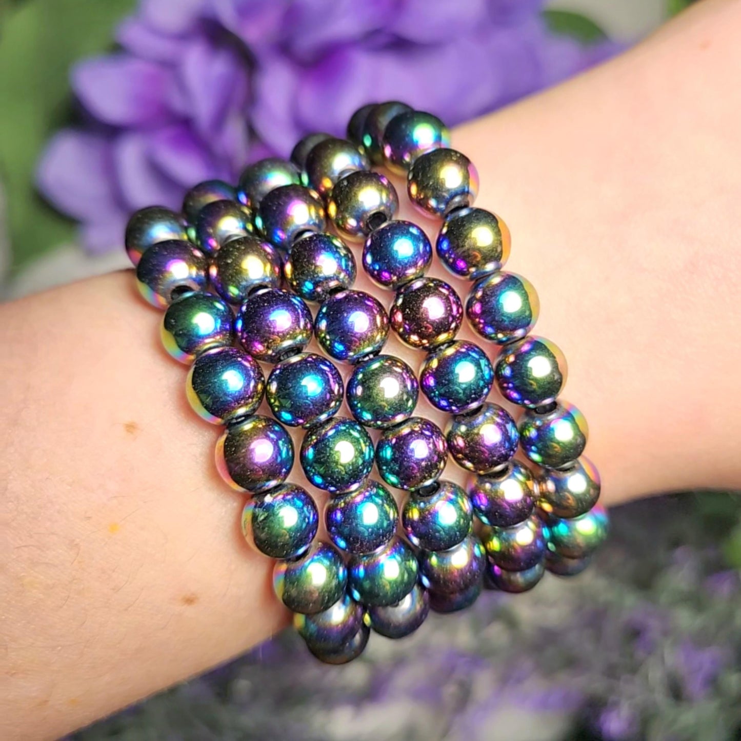 Rainbow Hematite Bracelet