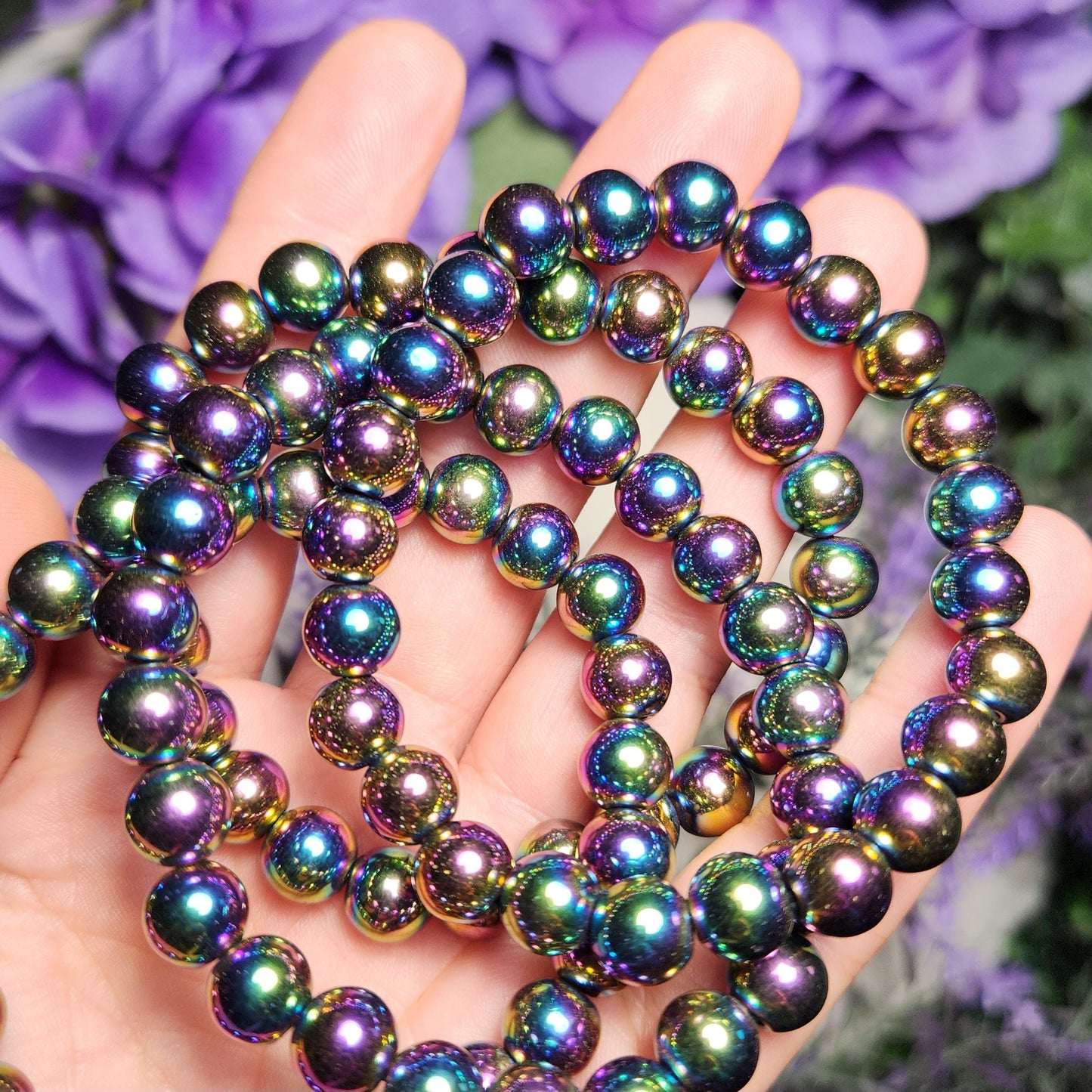 Rainbow Hematite Bracelet