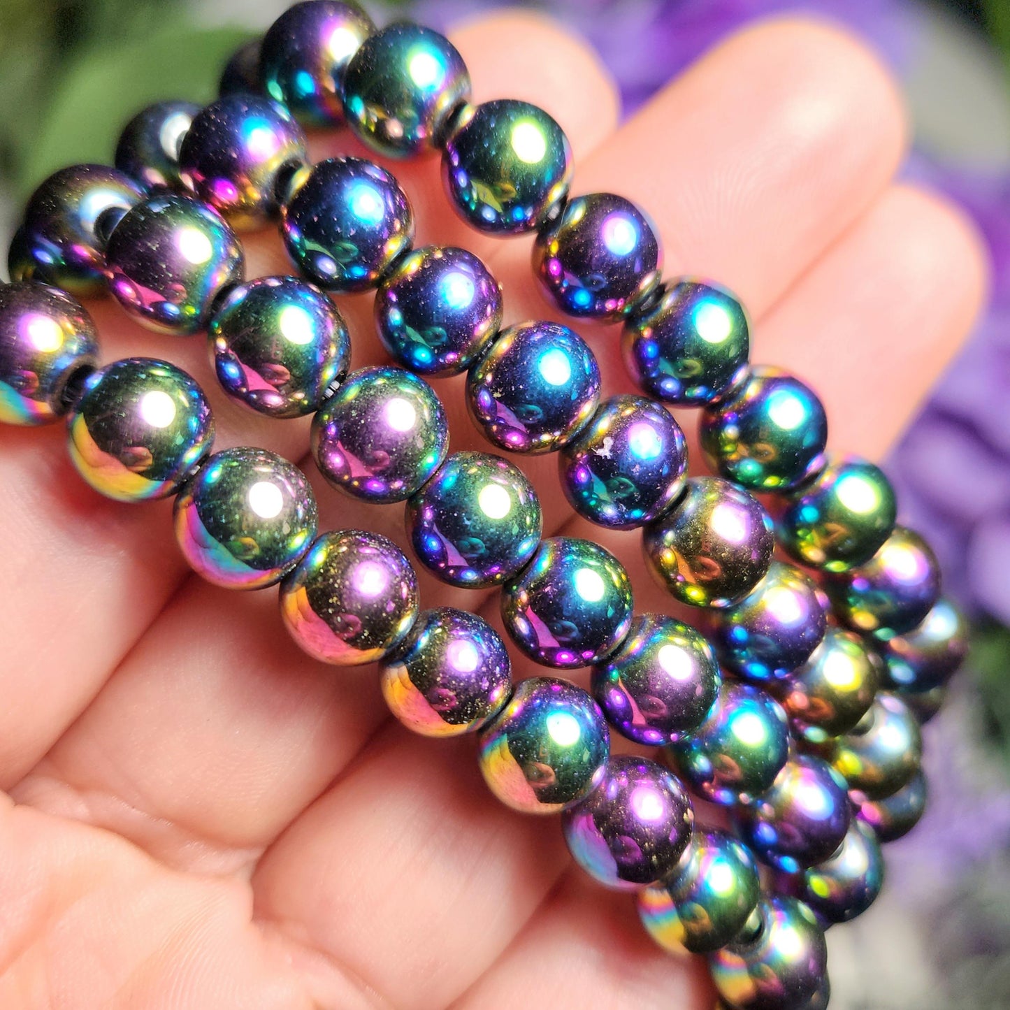 Rainbow Hematite Bracelet