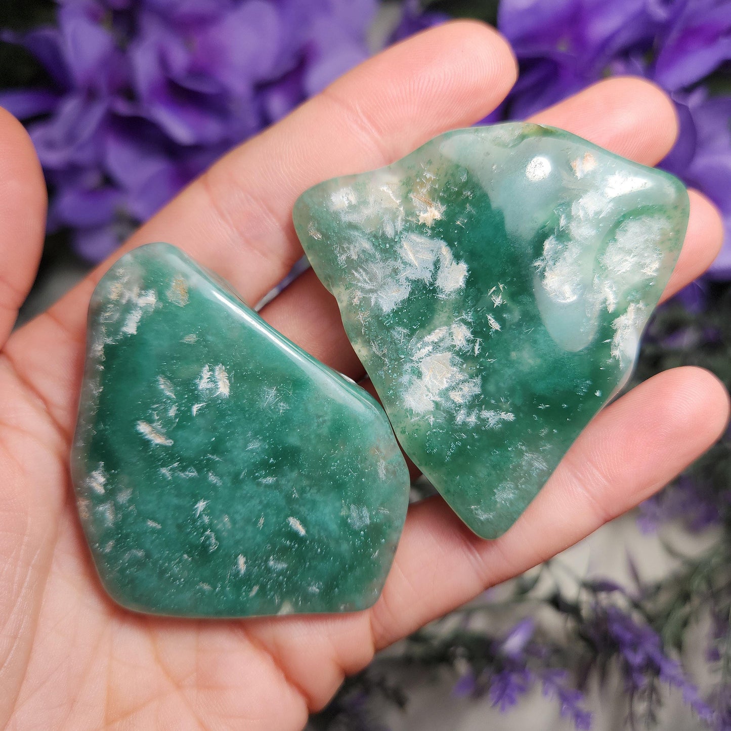 Chrome Chalcedony Polished Slice