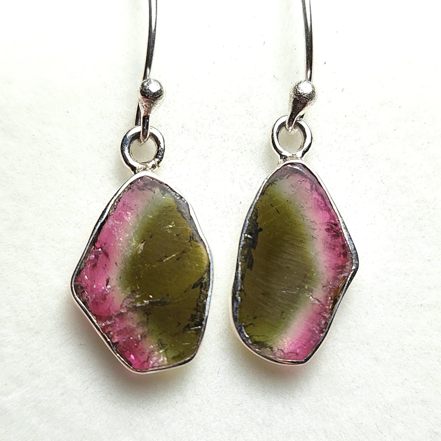 Watermelon Tourmaline Earrings