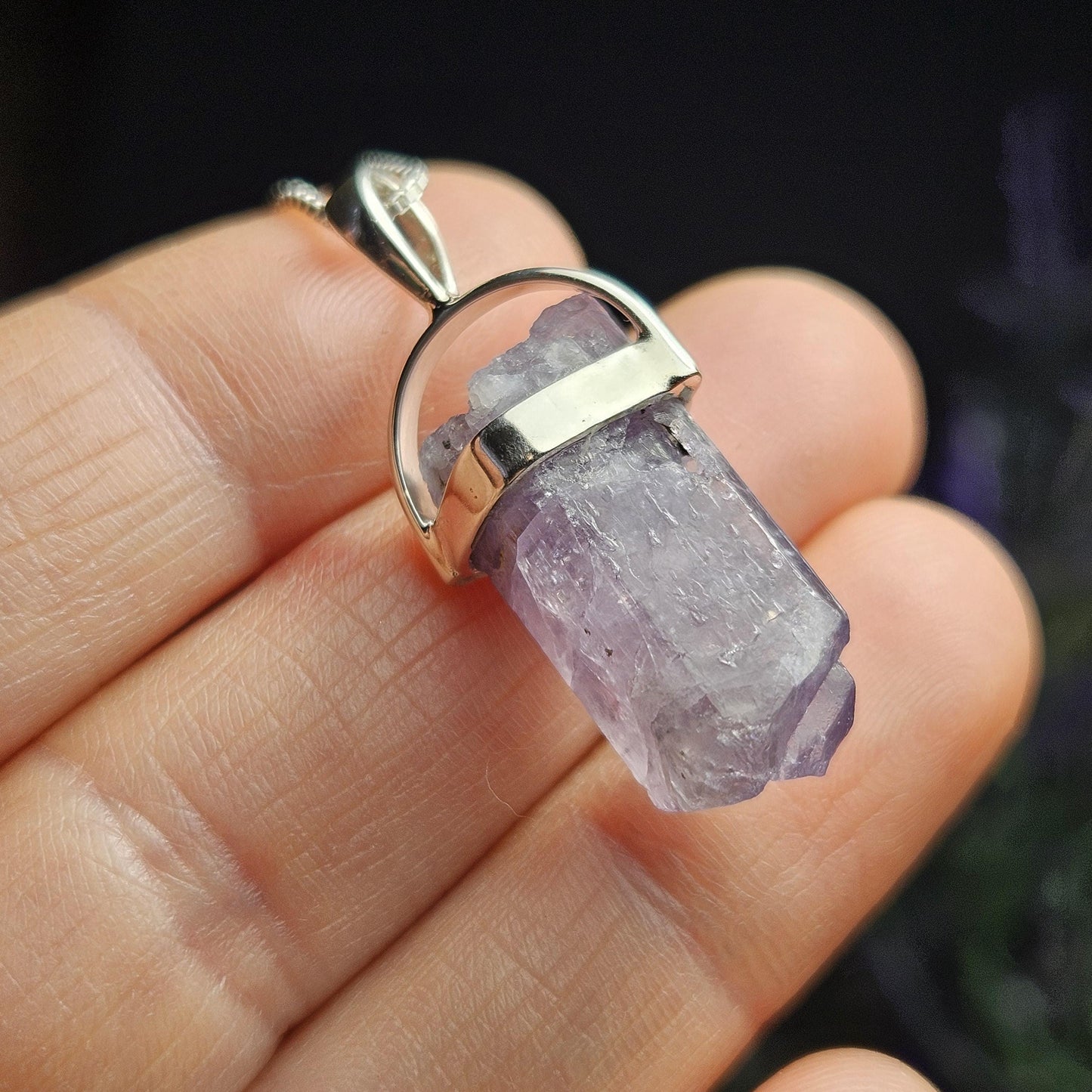 Purple Scapolite Pendant