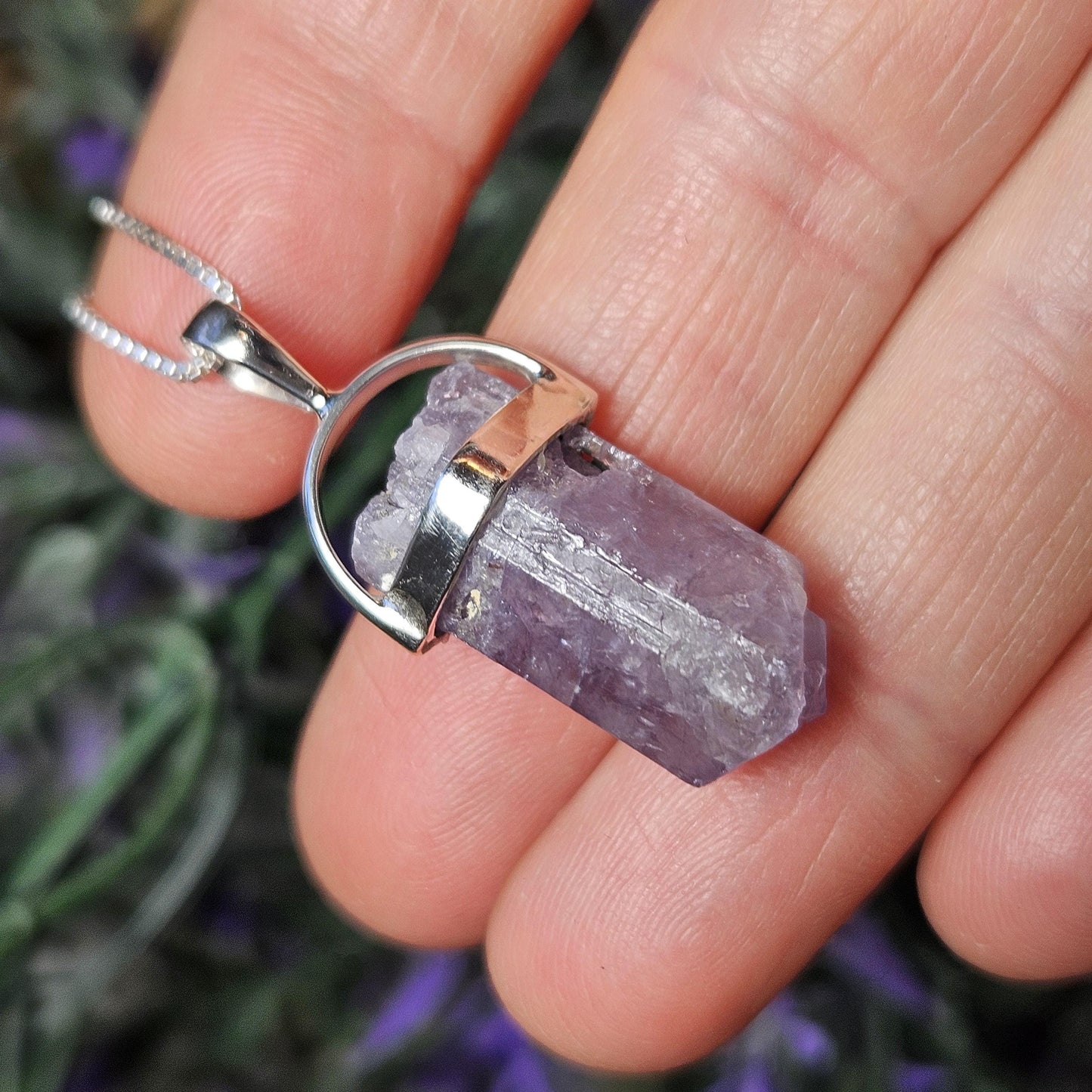 Purple Scapolite Pendant