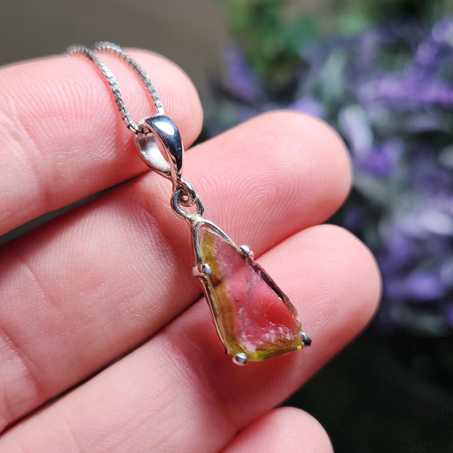 Watermelon Tourmaline Pendant