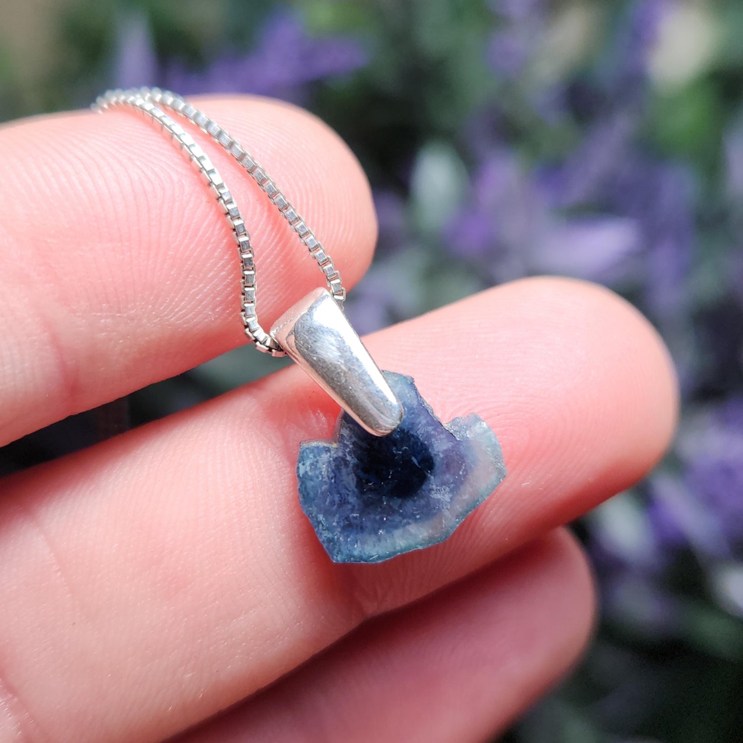 Blue Watermelon Tourmaline Pendant