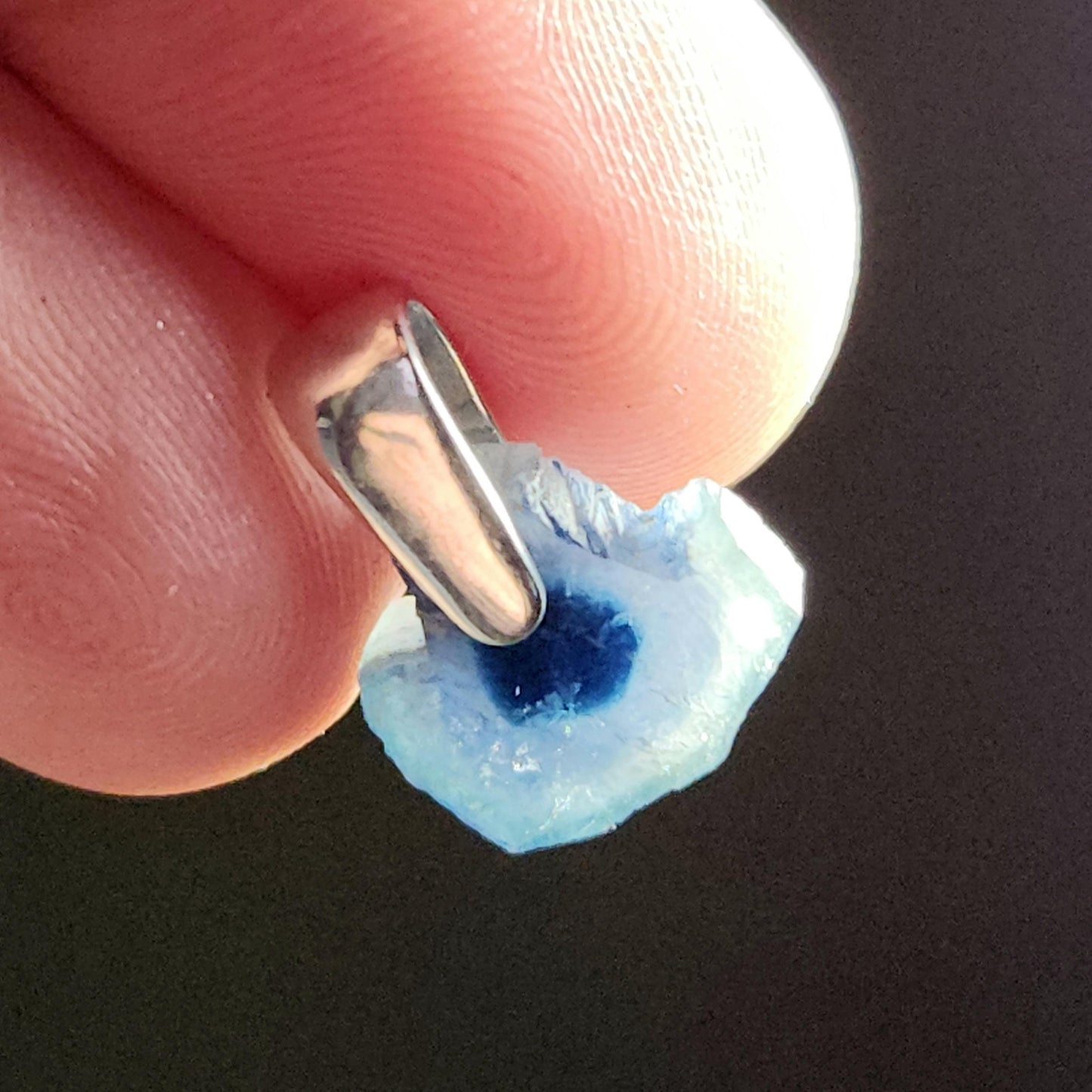Blue Watermelon Tourmaline Pendant