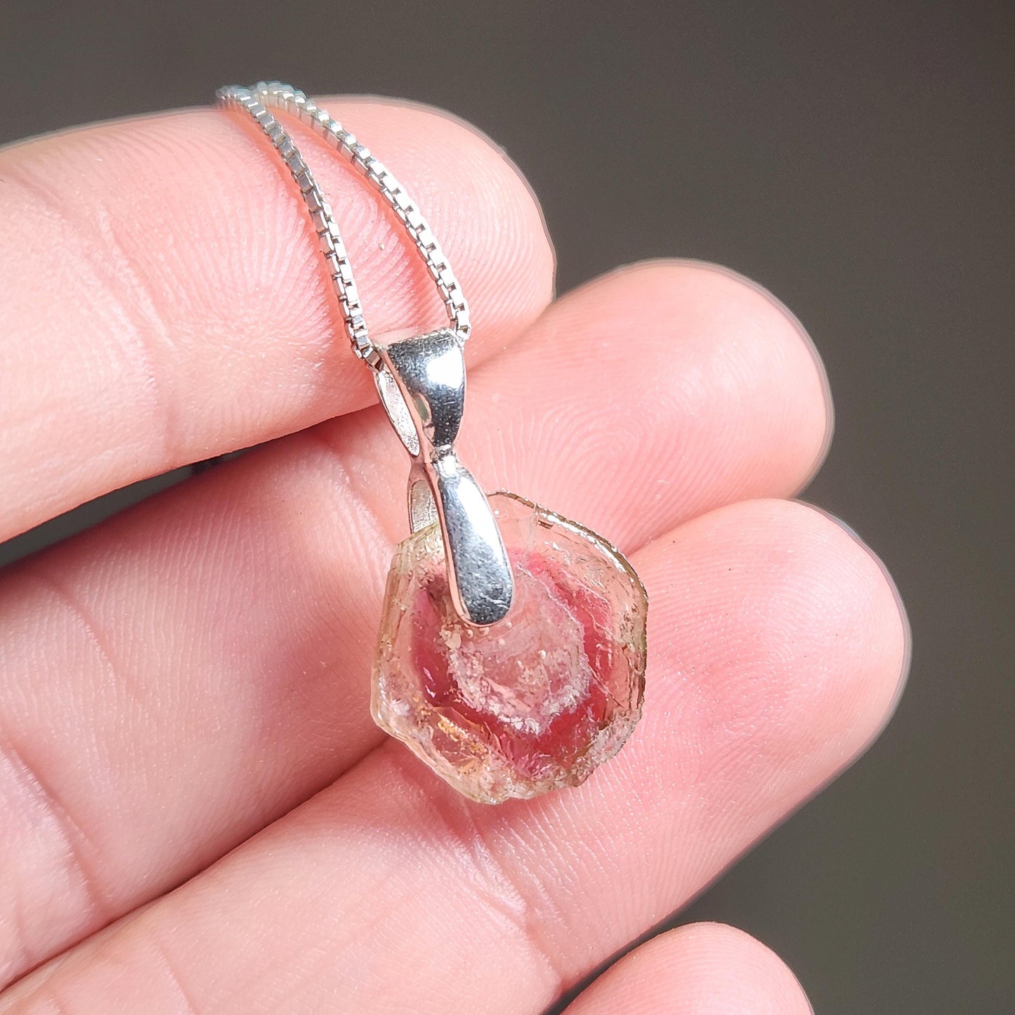 Watermelon Tourmaline Pendant
