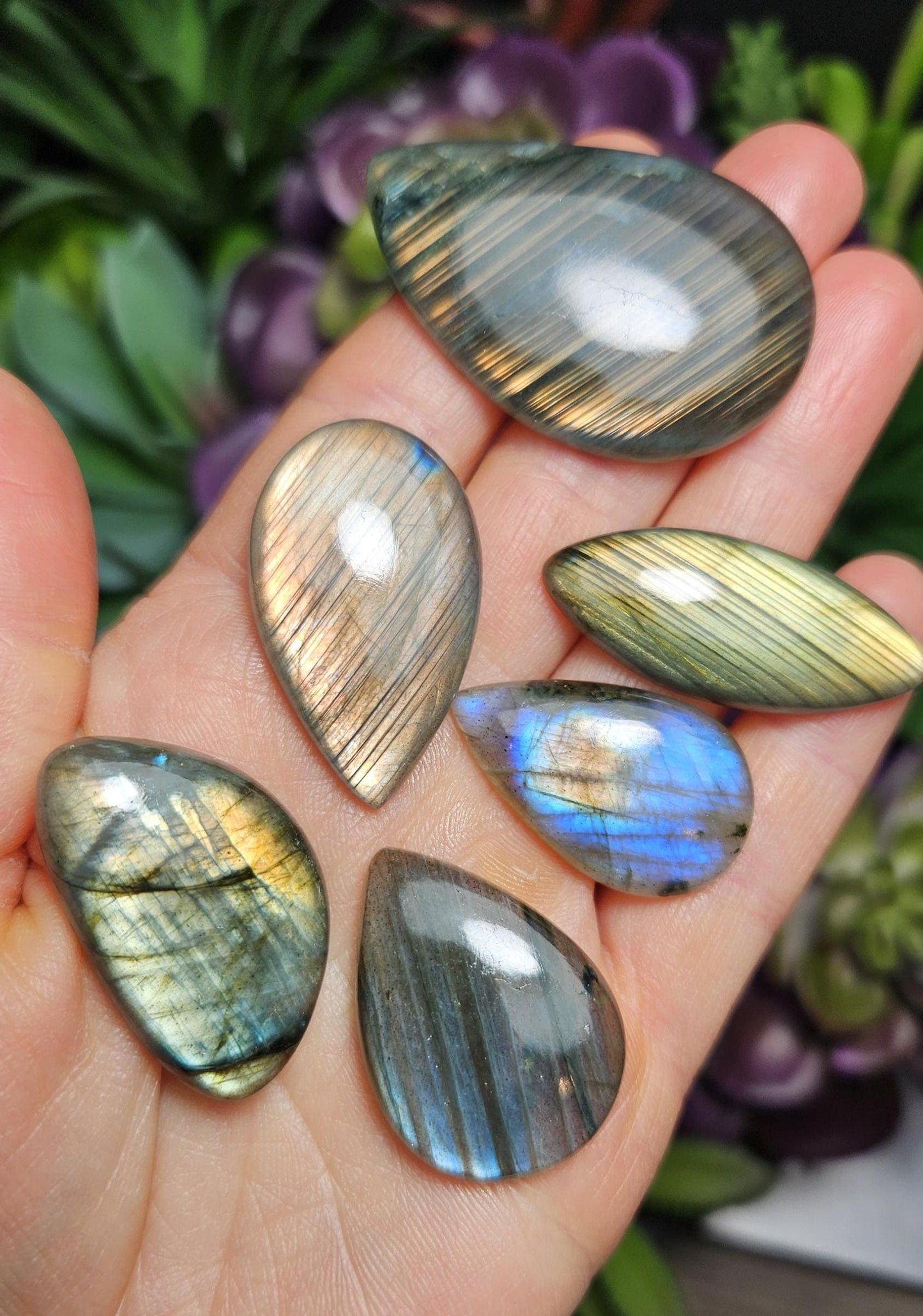 Labradorite Crystal Cabochon