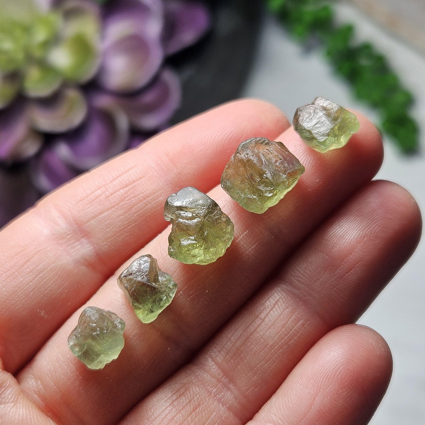 Raw Green Apatite Crystal