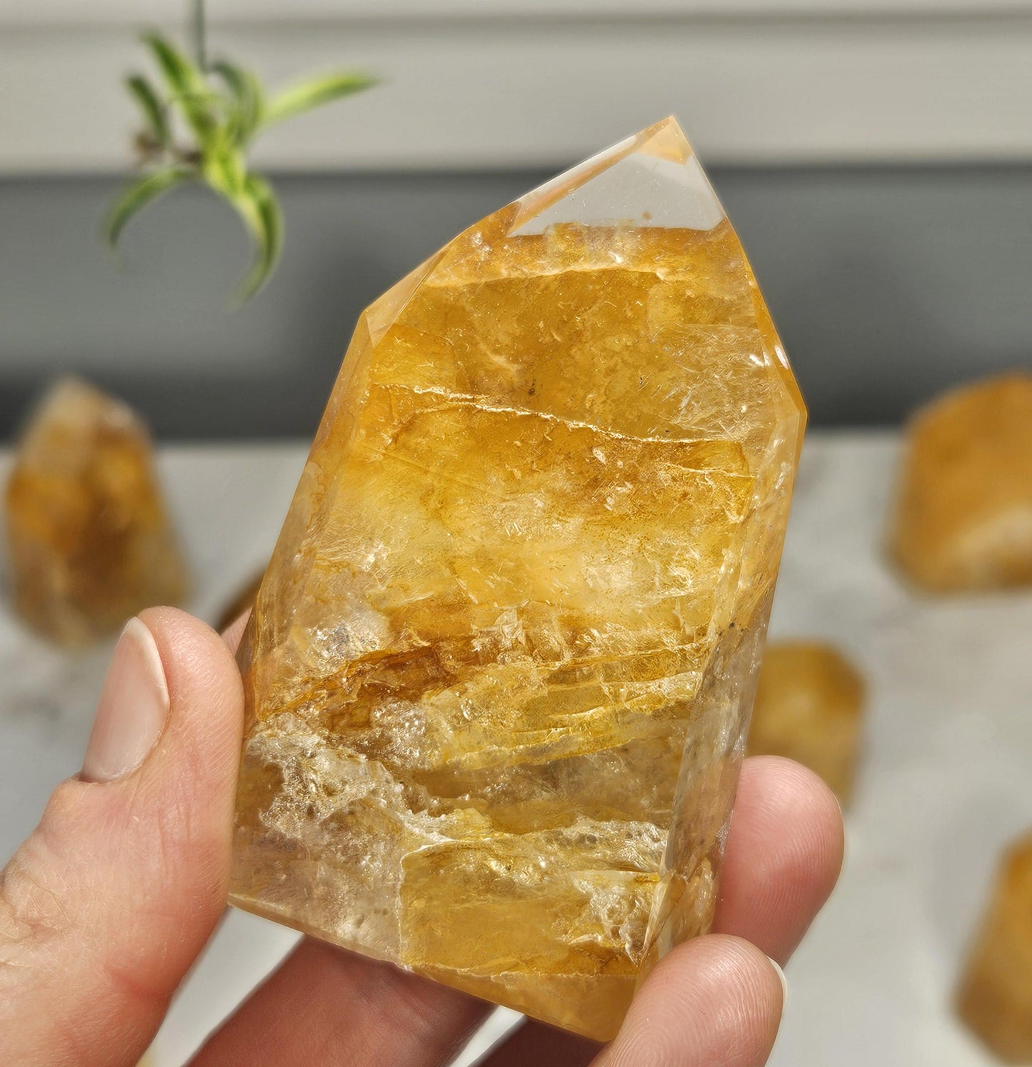 Golden Healer Quartz Tower
