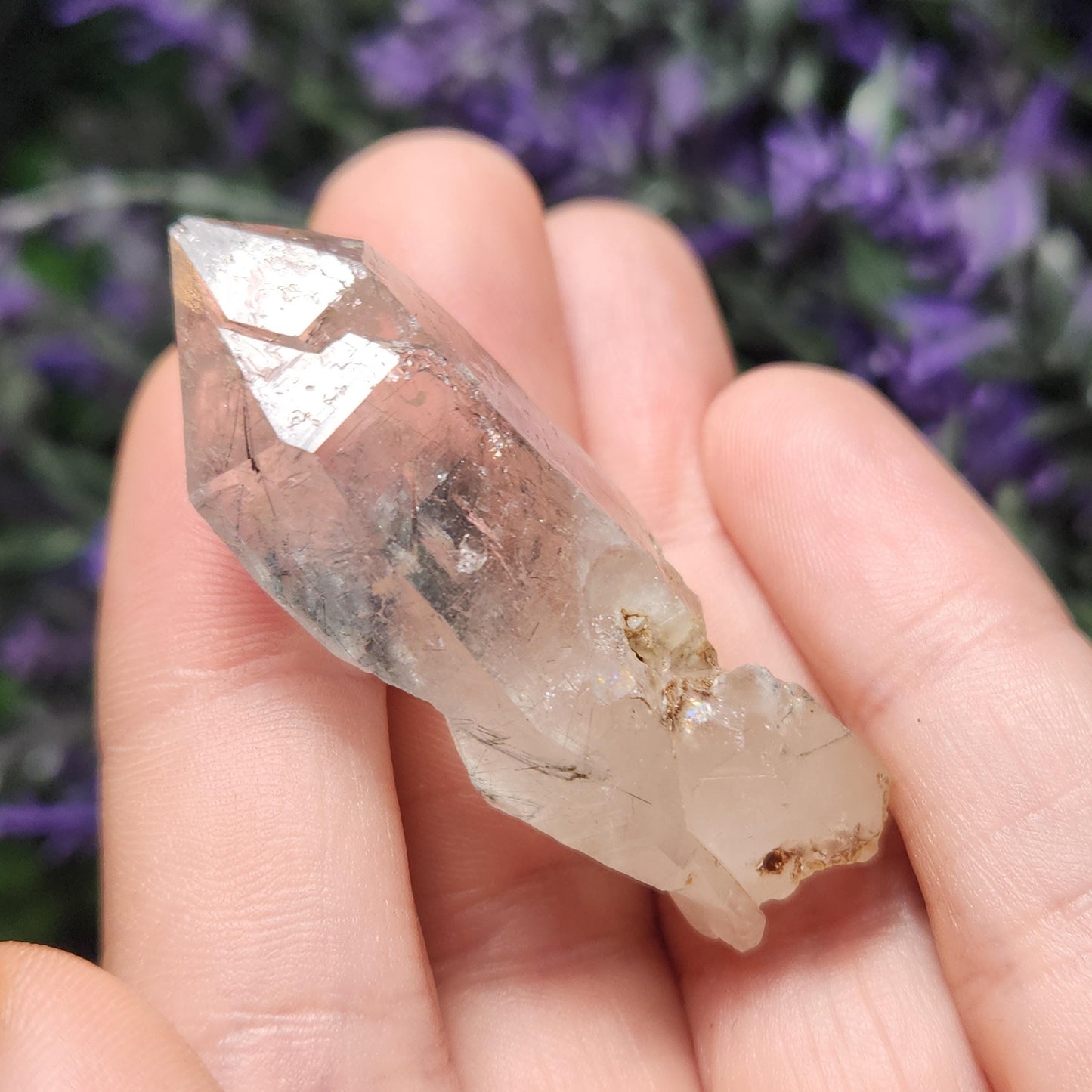 Blue Tourmaline in Quartz