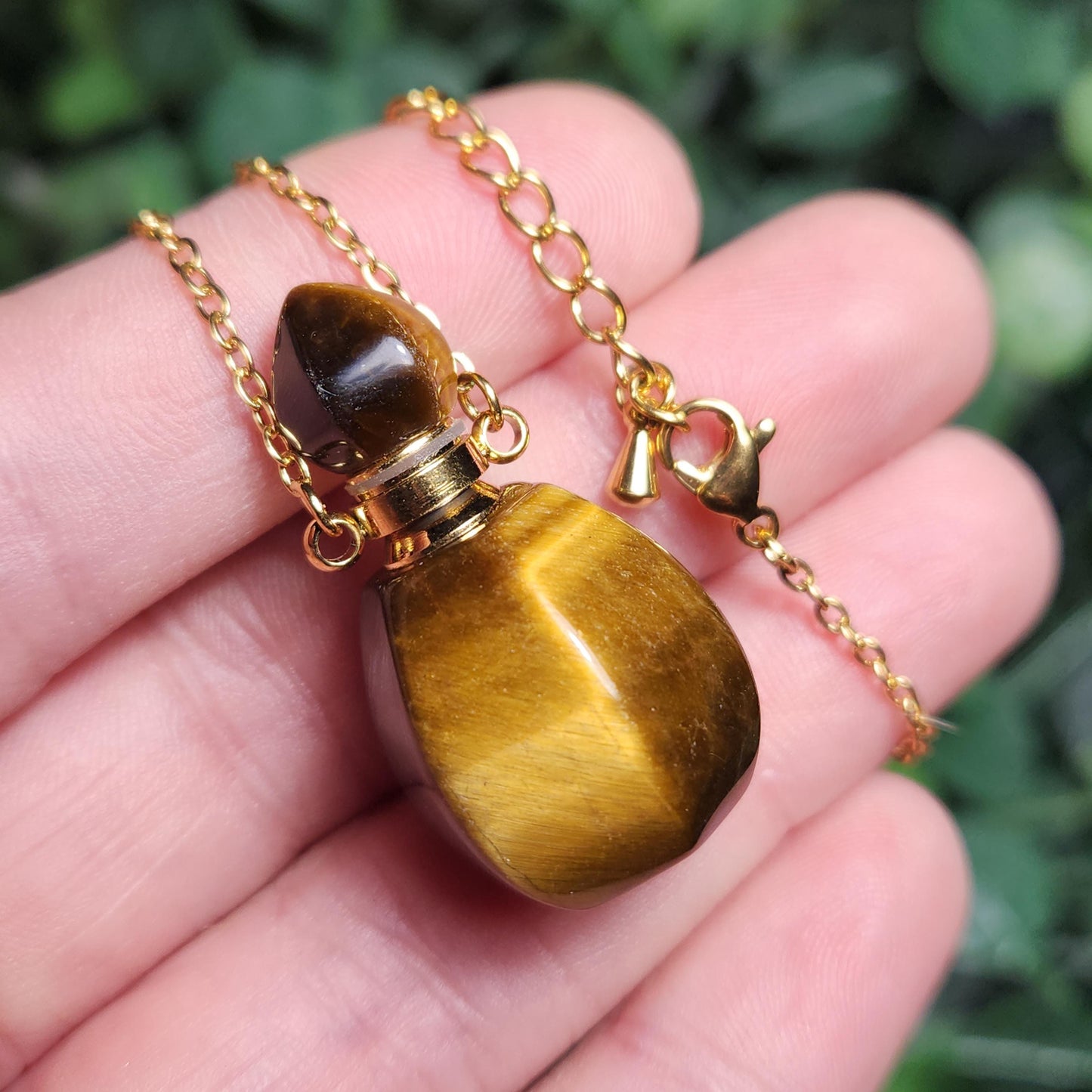 Tiger's Eye Gemstone Jar