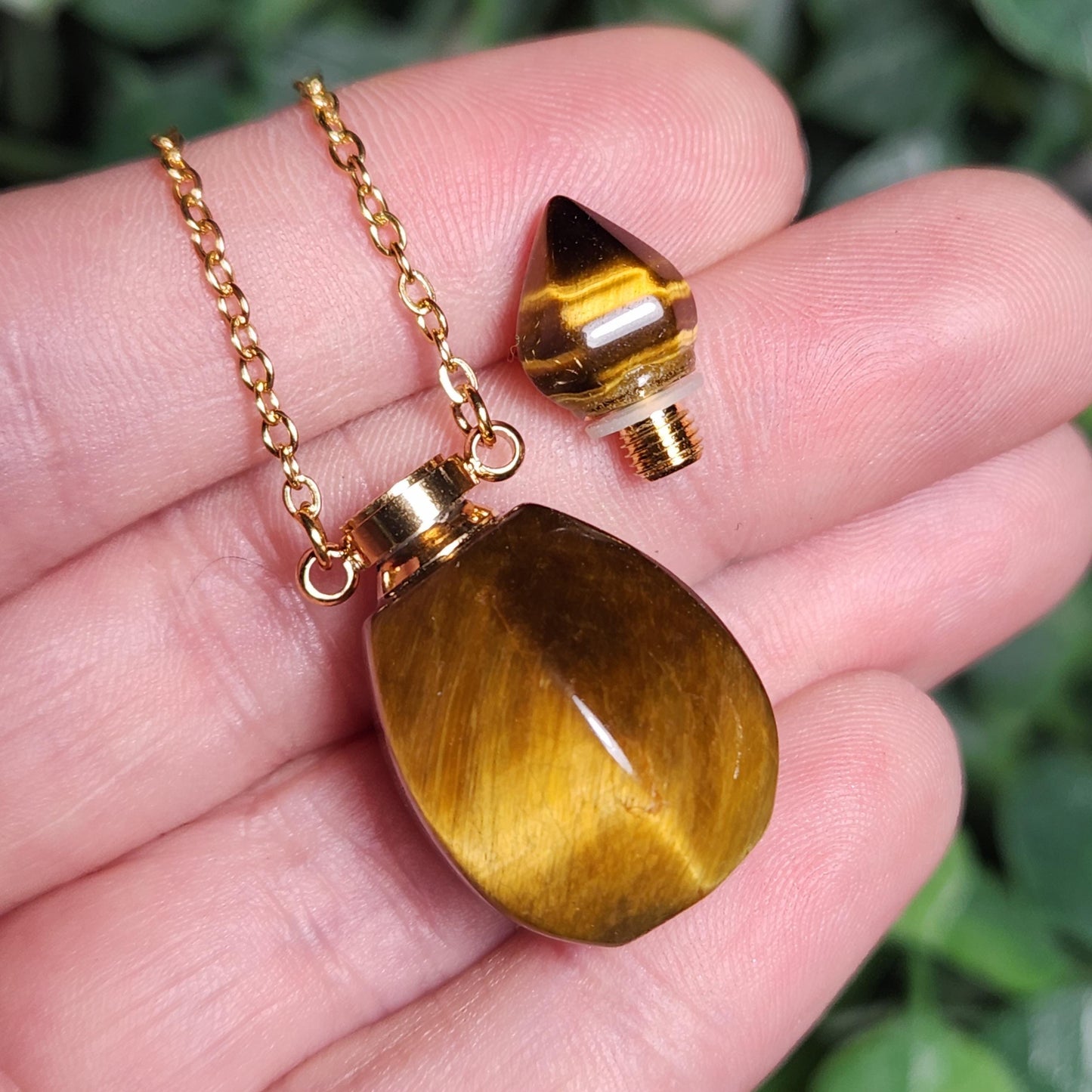 Tiger's Eye Gemstone Jar