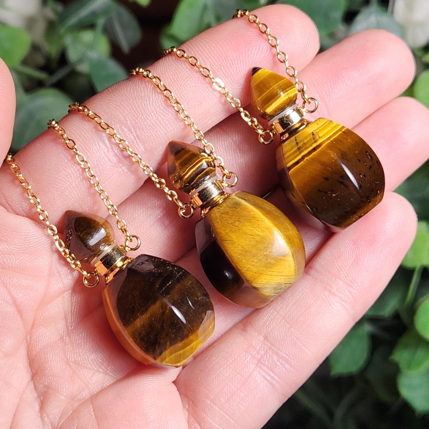 Tiger's Eye Gemstone Jar