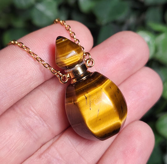 Tiger's Eye Gemstone Jar