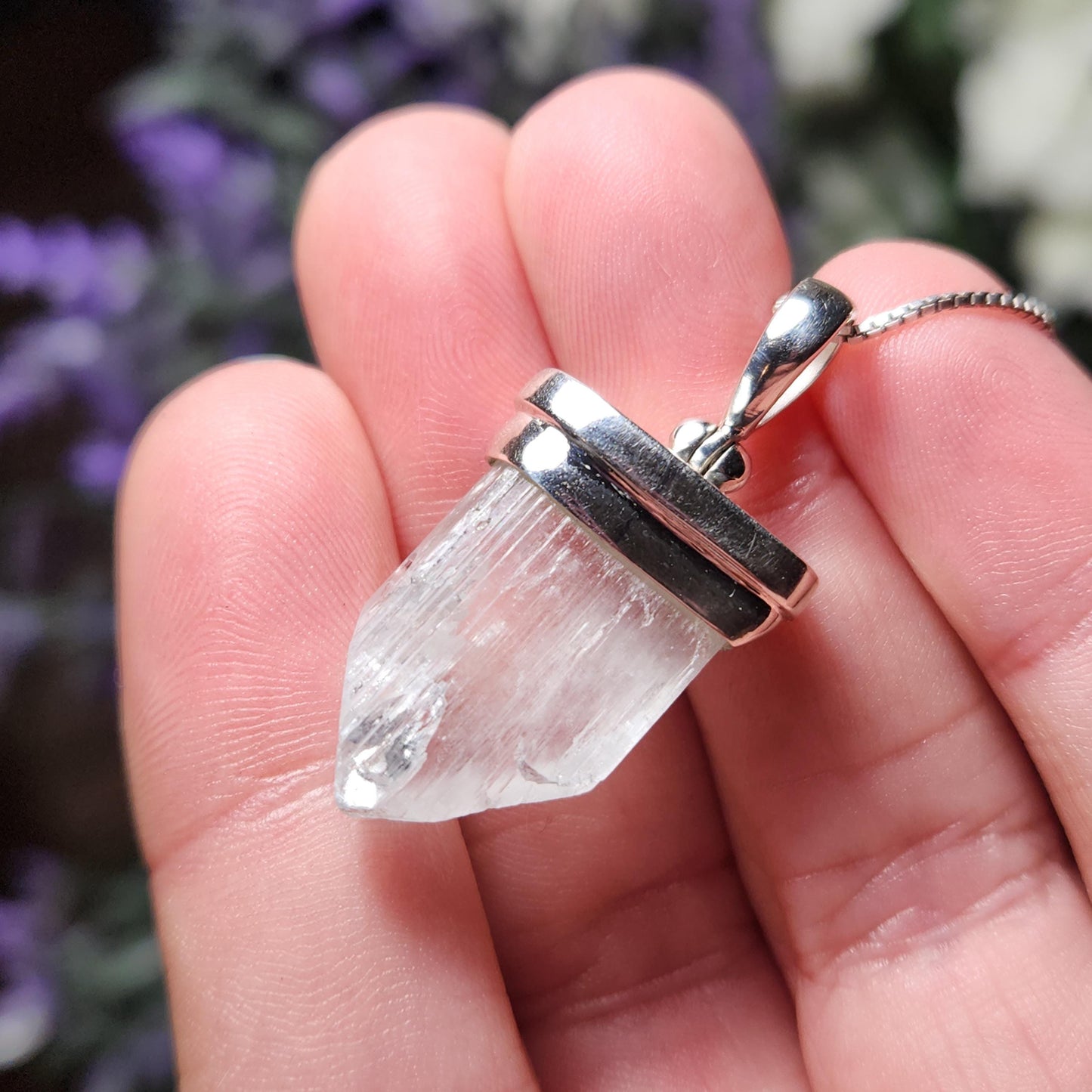 Green Hiddenite Pendant