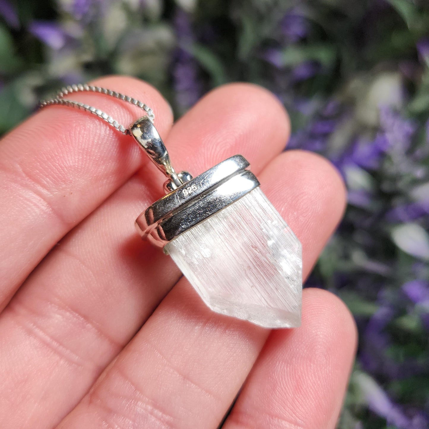 Green Hiddenite Pendant